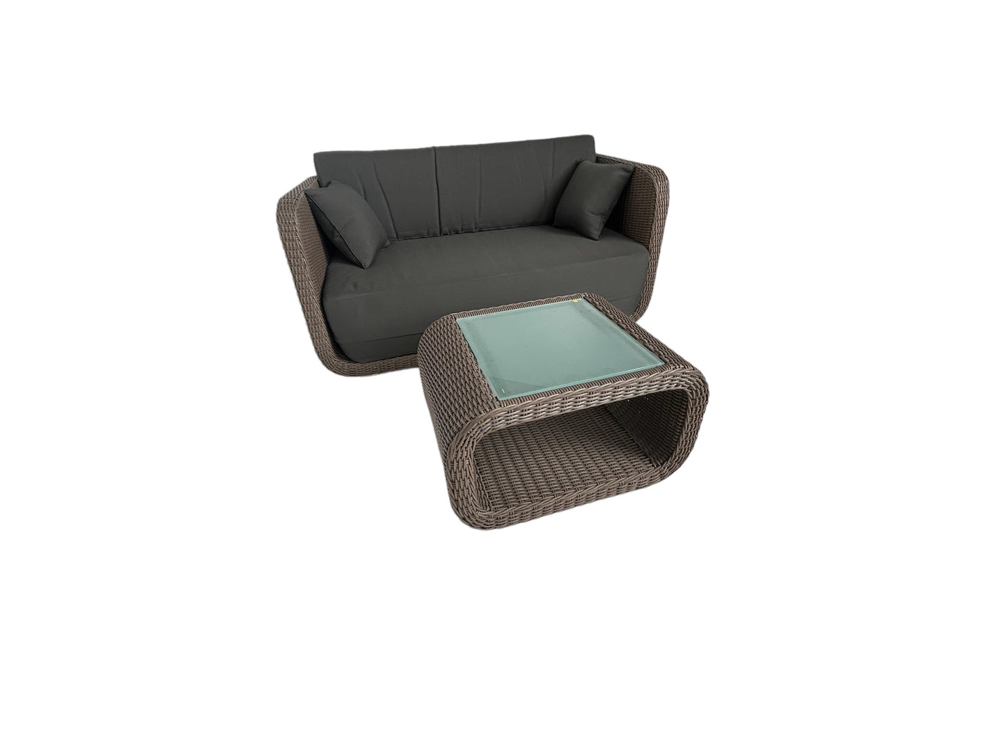 Kubu Lounge Sofa 2-Sitzer Gartenmöbel