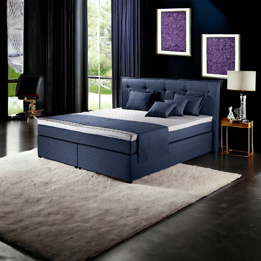 Boxspringbett Herzog 140x200cm Blau