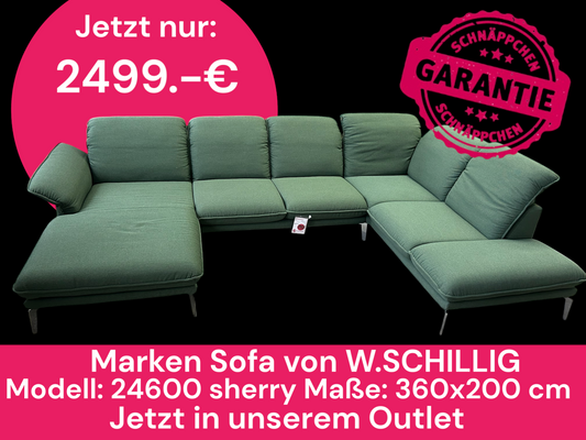 Sofa von W.SCHILLIG NEU 24600 sherry