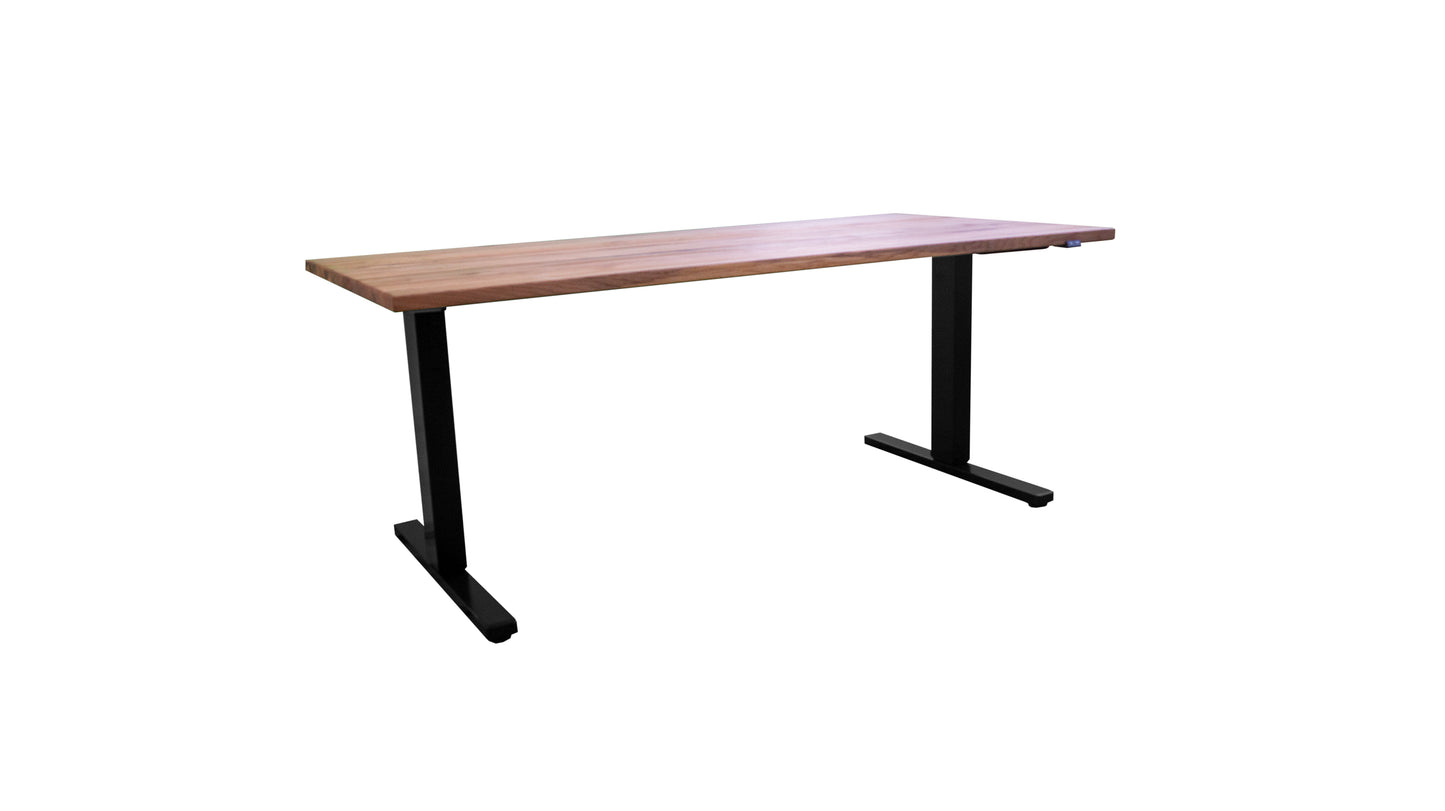 Elektrisch höhenverstellbarer Schreibtisch von Klenk 160x 80 cm mit Massivholzplatte